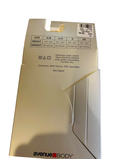 Avenue Body New Footless Capri Tights Plus Size C/D Cream