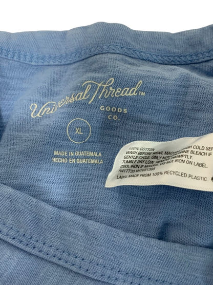 XL Universal Thread Womens Cornflower Blue V-Neck Tshirt 100% Cotton
