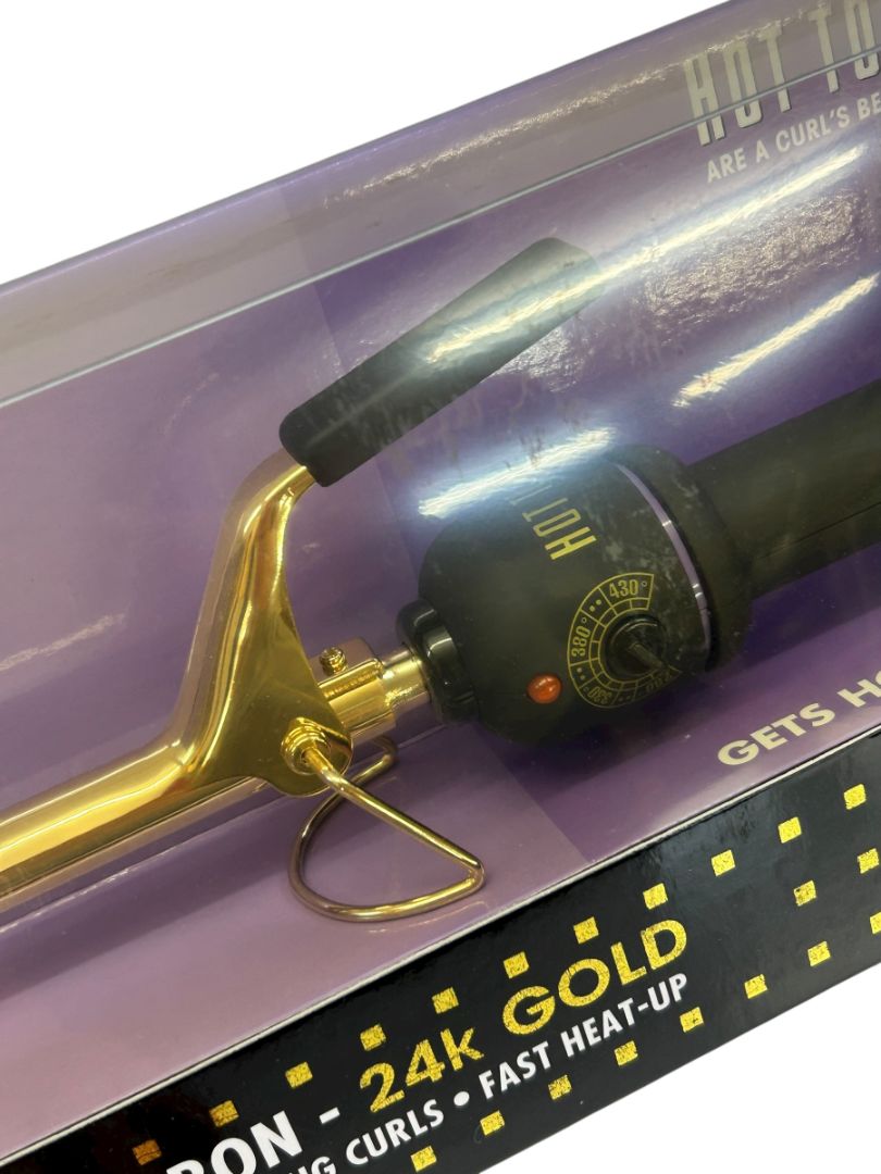 Hot Tools Professional Hair Curling Iron 1/2" 1103 Spring Gold Salon Beauty New