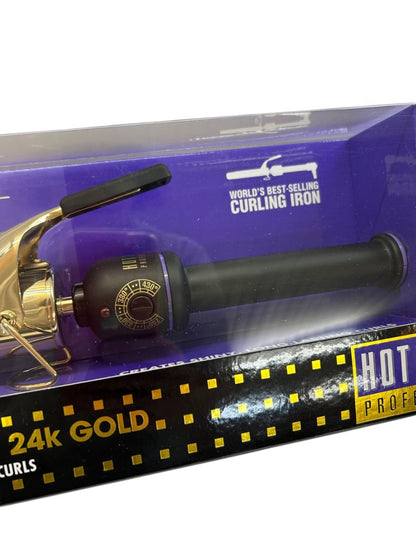 Hot Tools Professional Hair Curling Iron 1 1/2" 1102 Spring Gold Styling Beauty New