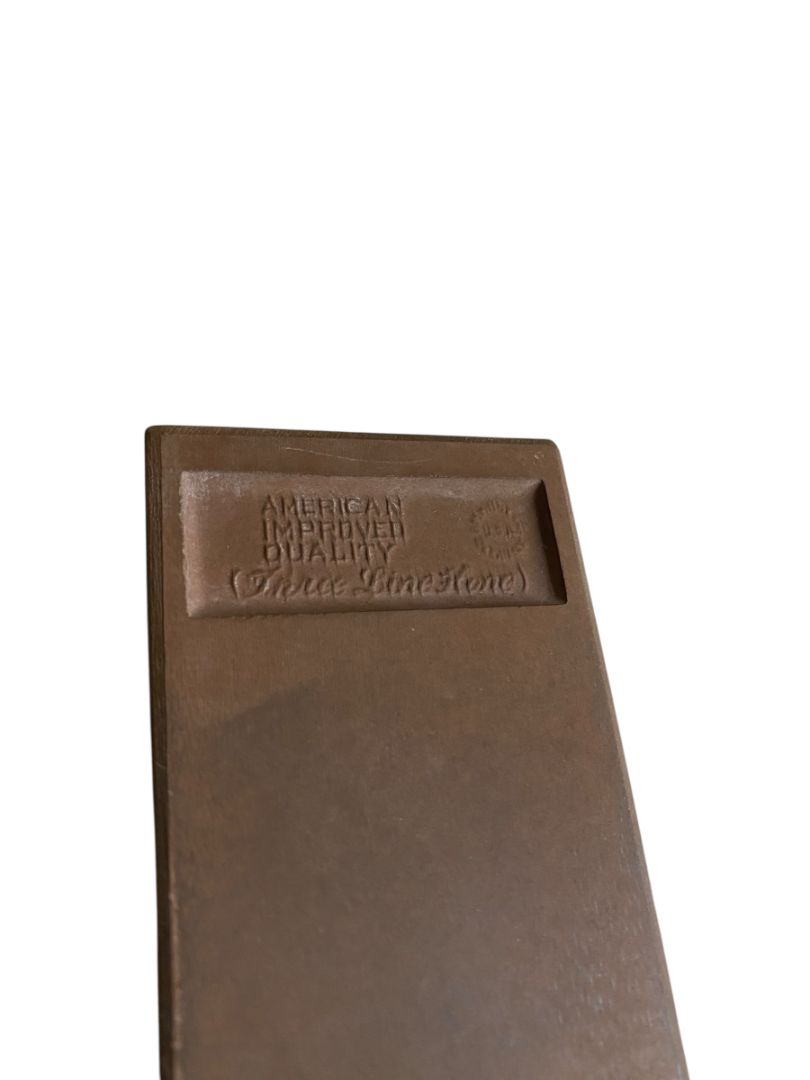 Vintage The American Hone Sharpening Stone The Three Line Hone USA Lather or Dry