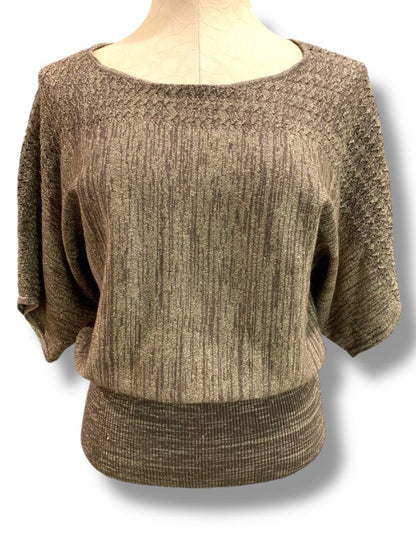 Size Medium United States Sweaters Metallic Womens Sparkle Banded Waist