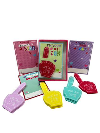 12 Count Classroom Valentine Cards I'm Your #1 Fan