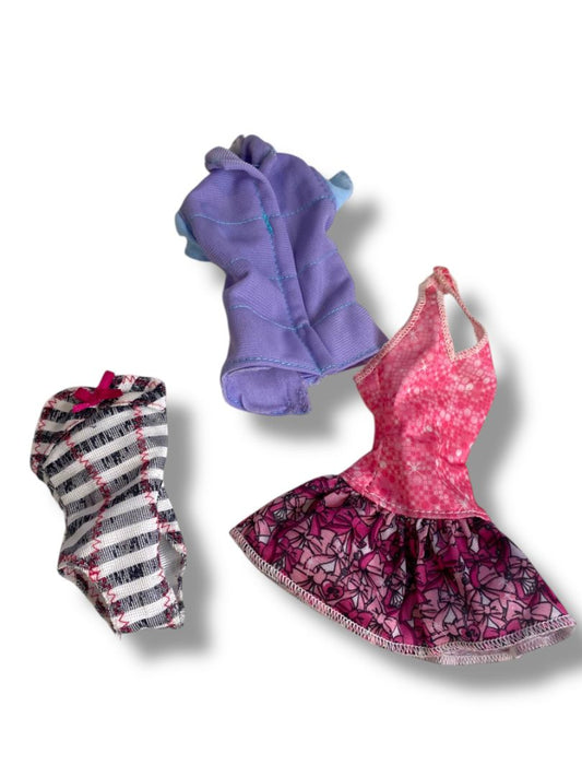 Lot of 3 1980s Fashion Doll Clothes Lot Fits Barbie 11.5 Inch Dolls