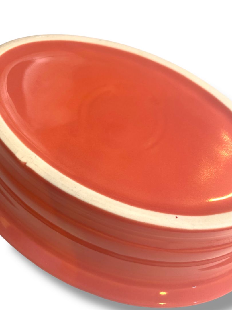 Fiesta Individual Casserole Dish Homer Laughlin 9.25" Flamingo Dark Pink