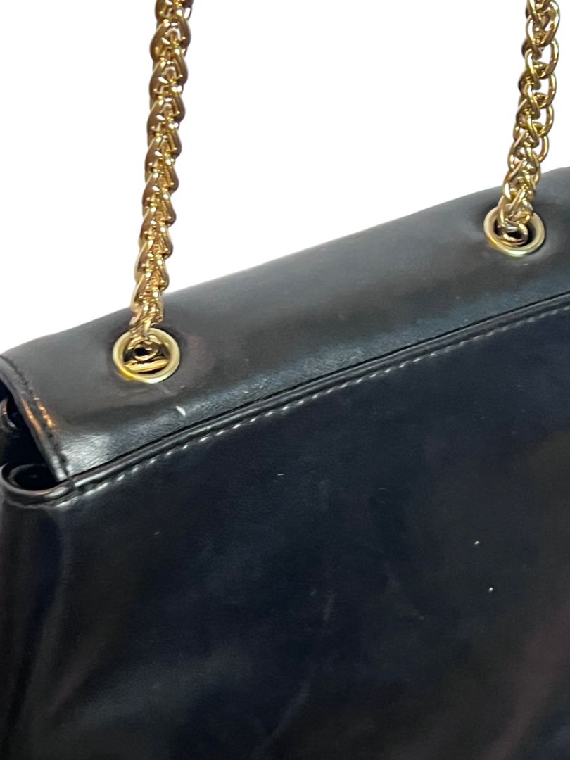 Liz Claiborne Black Small Crossbody Shoulder Bag Chain Strap