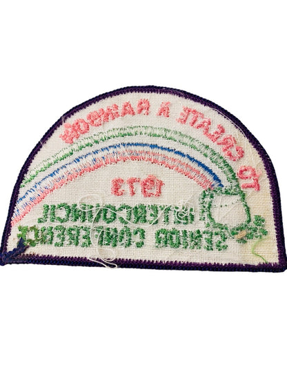 Girl Scout Patch Vintage 1973 Intercouncil Senior Conference "To Create a Rainbow"