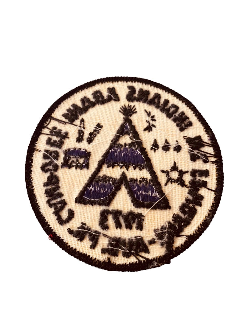 Girl Scout Patch Vintage 1973 Mt. Ephraim Aud Pk Camporee Indians ADAHI 3.2"