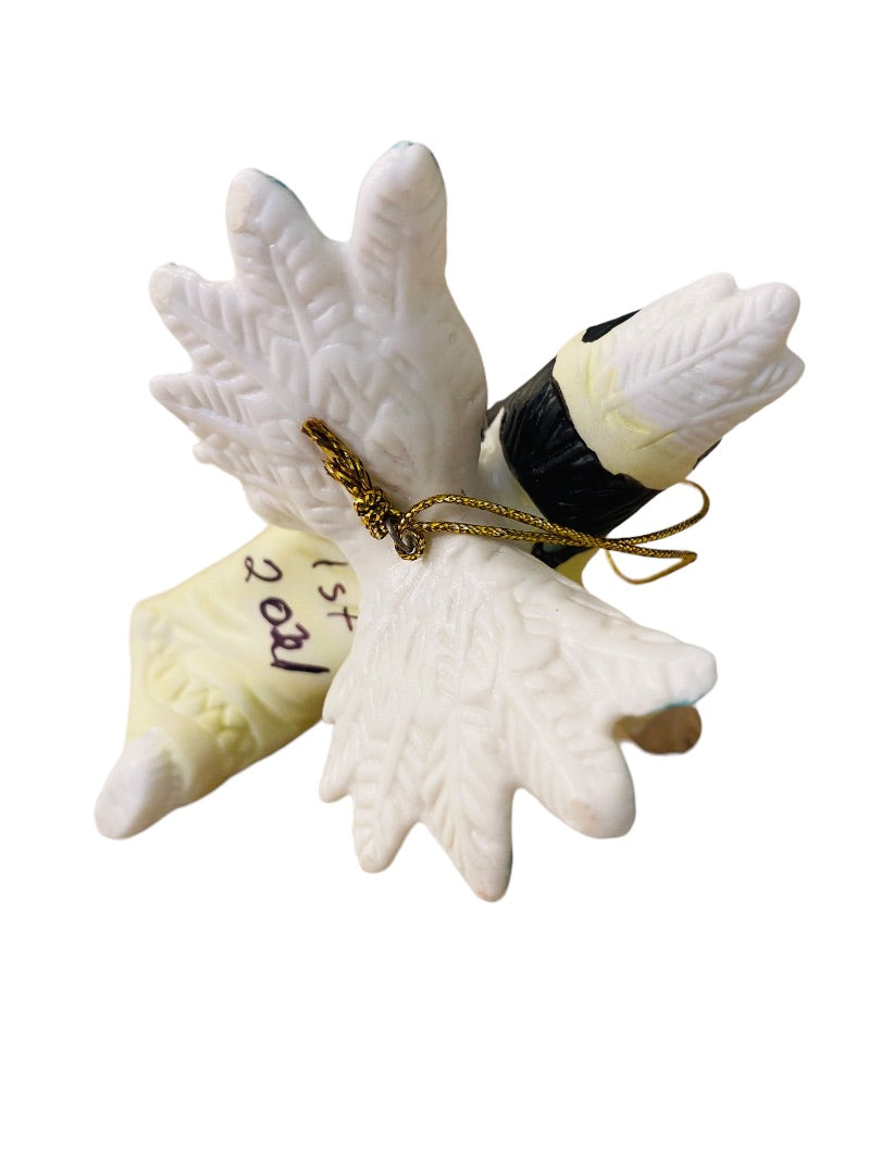 House of Lloyd Native American Angel Porcelain Ornament Holiday Christmas 4" Around the World Collection