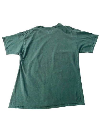 Large Champion Mens Dark Green Short Sleeve Tshirt CrewNeck