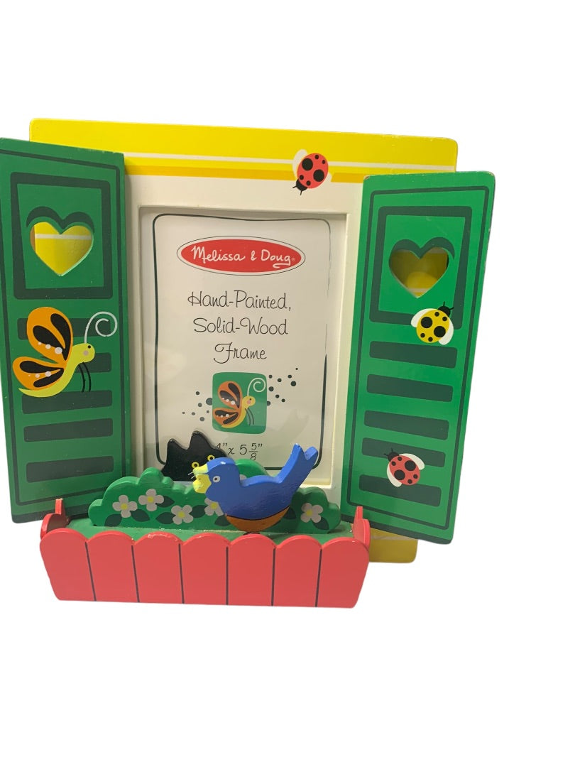 Melissa & Doug Hand-Painted Solid Wood Tabletop Frame Dimensional