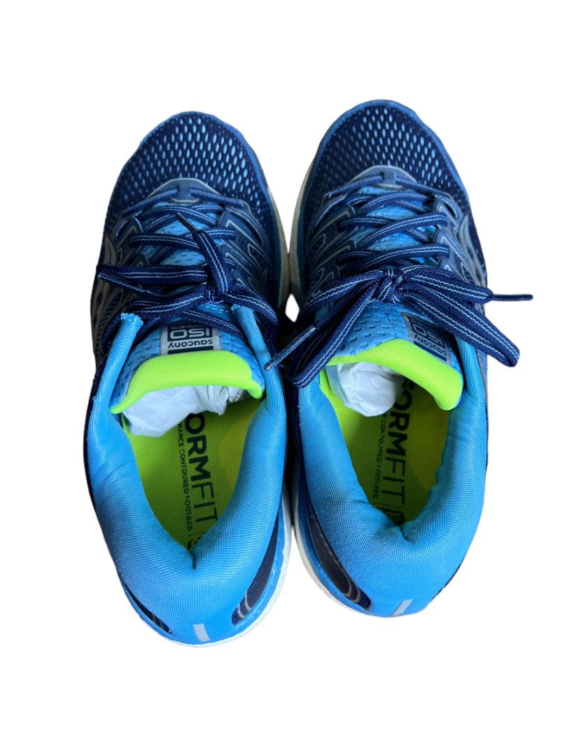 9.5 Saucony Hurricane ISO 5 Everrun Running Sneaker Blue Women's