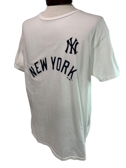 XL Fanatics New York NY Yankees Mens White Tshirt Short Sleeve