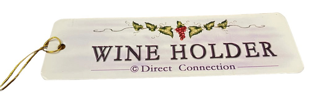 That's Kooky Snow Grapes Wine Holder with Bottle Topper Item 71279