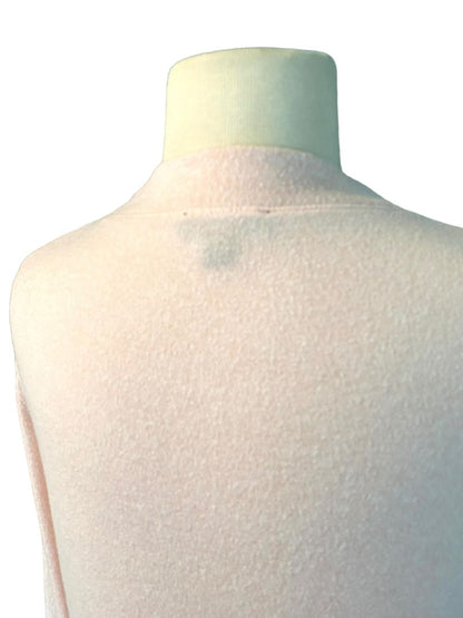 Size Small J Crew Light Pink Wrap Style Sweater Long Sleeve Slub