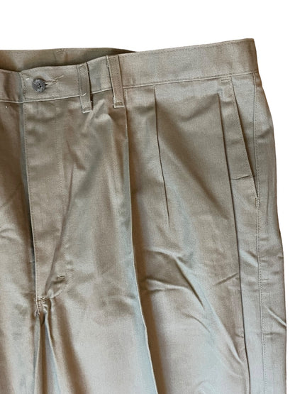 44 x 30 Lee Stain Resistant Khakis Double Pleat New Mens Pants