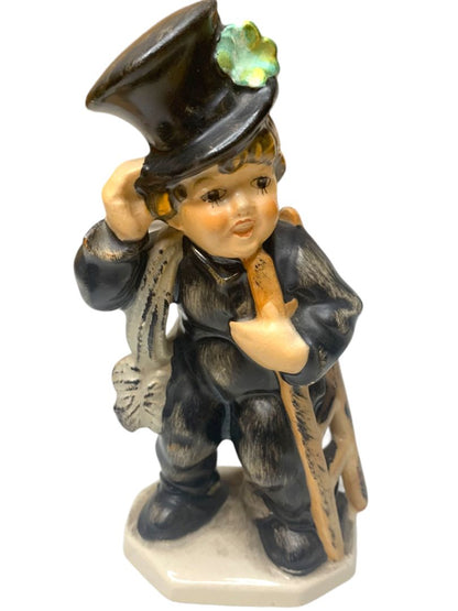 Vintage Friedel Bavaria Western Germany Chimney Sweep 6" Ceramic Figurine