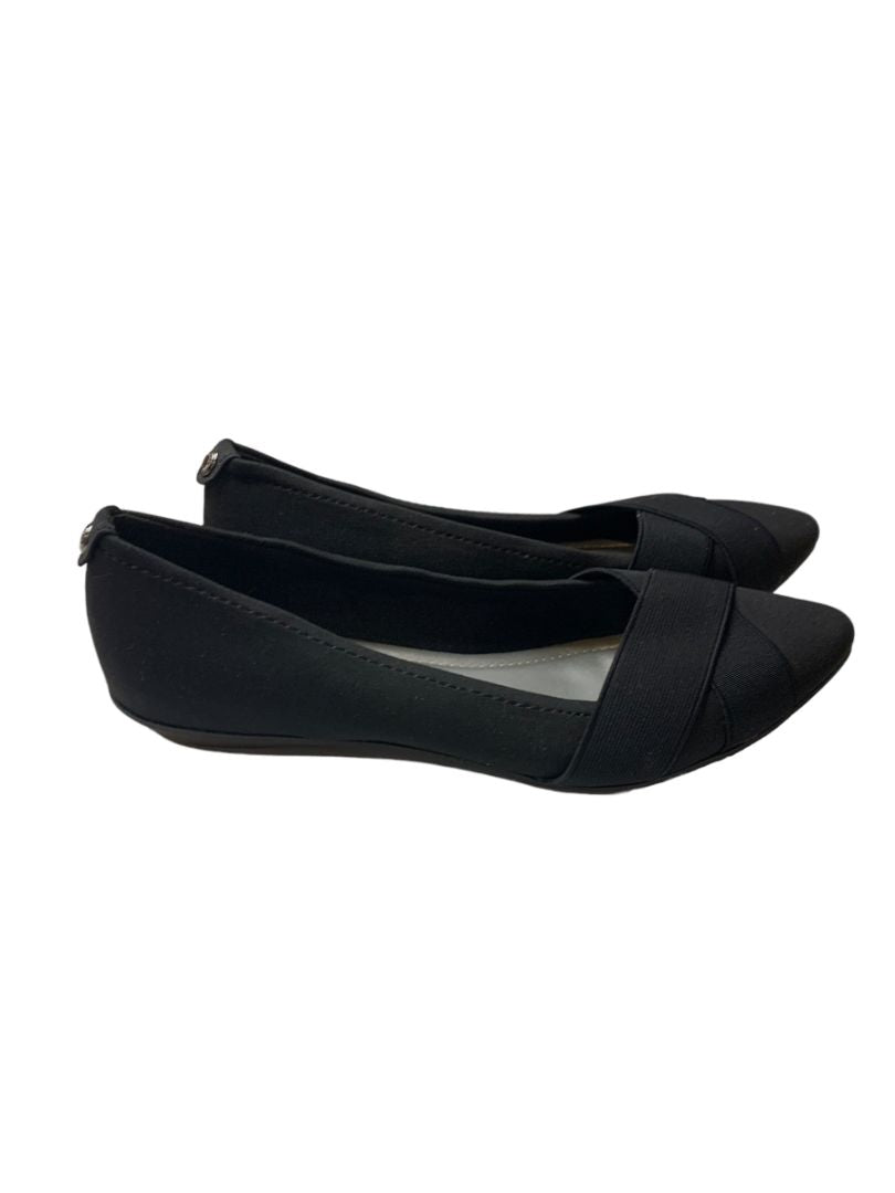 7.5M Anne Klein Oalise Ballet Womens Black Flats Dress Shoes