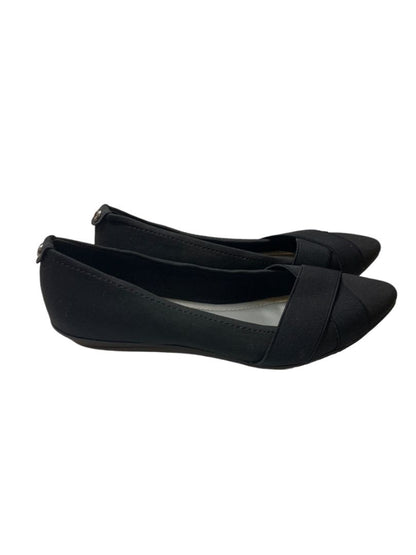 7.5M Anne Klein Oalise Ballet Womens Black Flats Dress Shoes