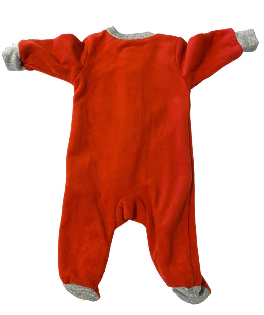 Newborn Carter's Red Reindeer Christmas Footed One Piece Fleece NWT Pajamas Pj's Footie Jammies