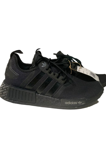 Size 10 Adidas Mens Black Cloth Knit Sneakers Trainers HP8978