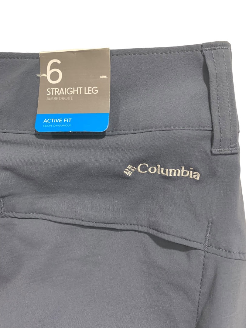 Size 6L Long Columbia Womens New Saturday Trail Pant Roll Up Straight Leg Active Fit