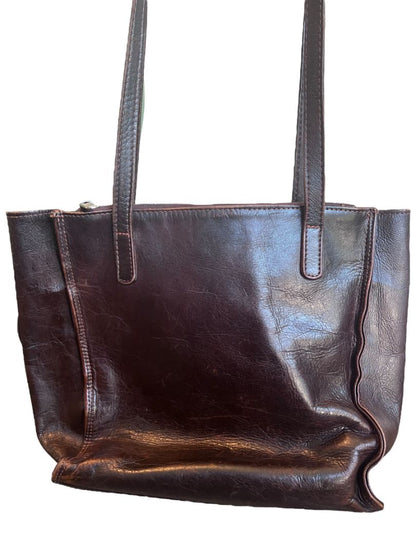 American West Cowhide Studded Leather Tote Shoulder Bag Purse