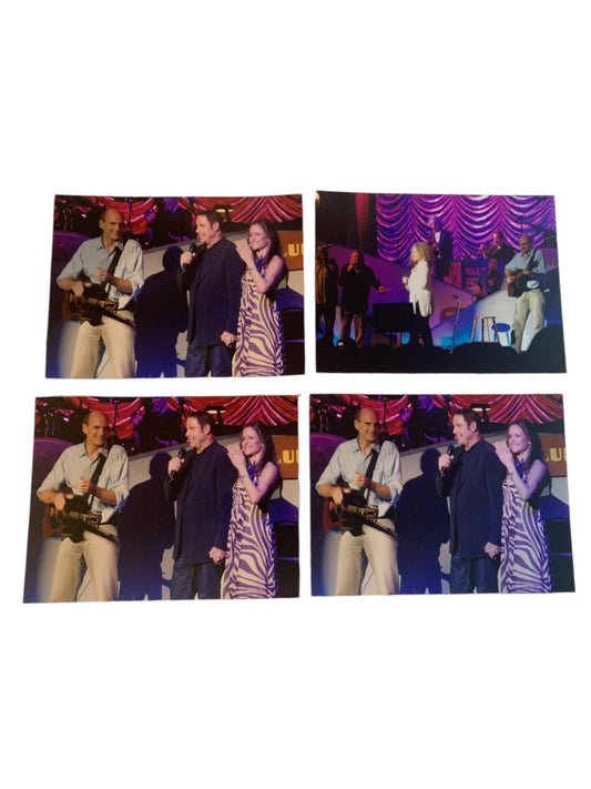 Set of 4 Photos James Taylor John Travolta Kelly Preston 2008