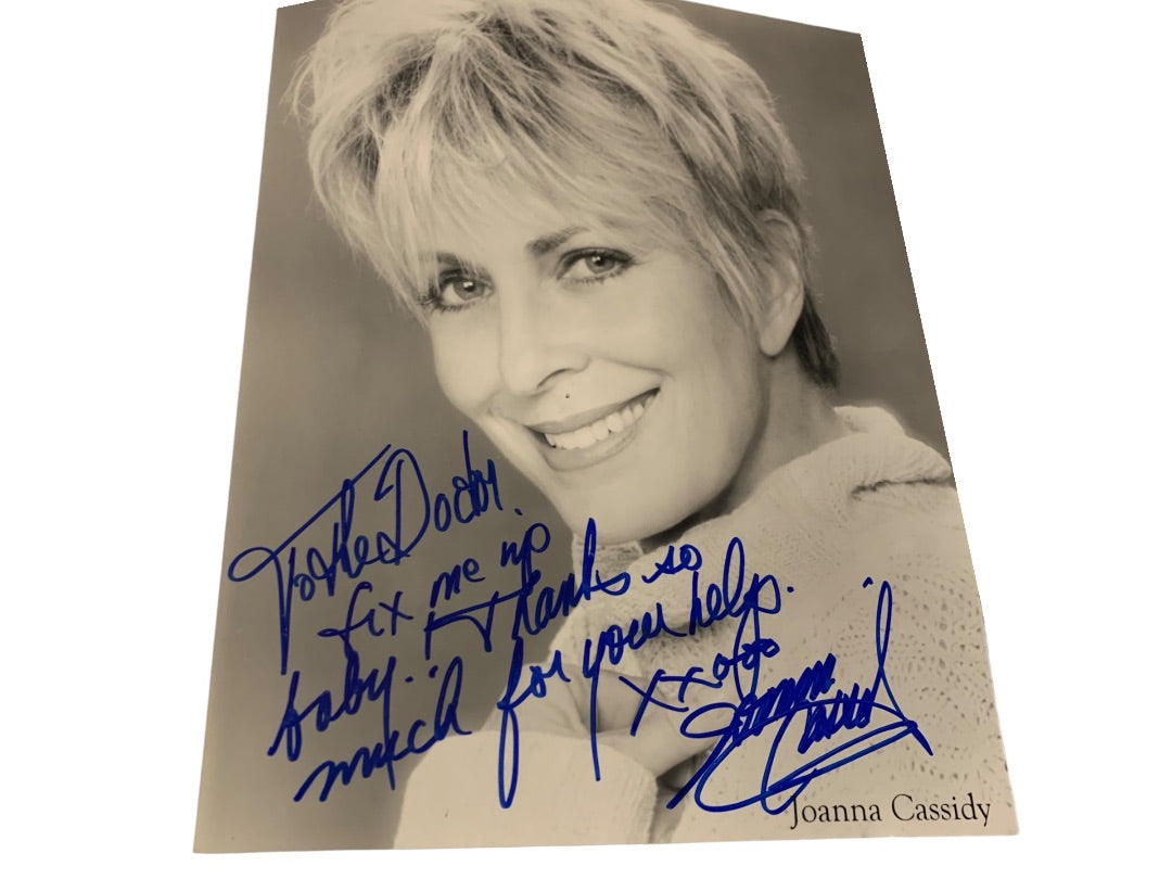 Signed Joanna Cassidy 8x10 Photo Black White Headshot Personalized Autograph