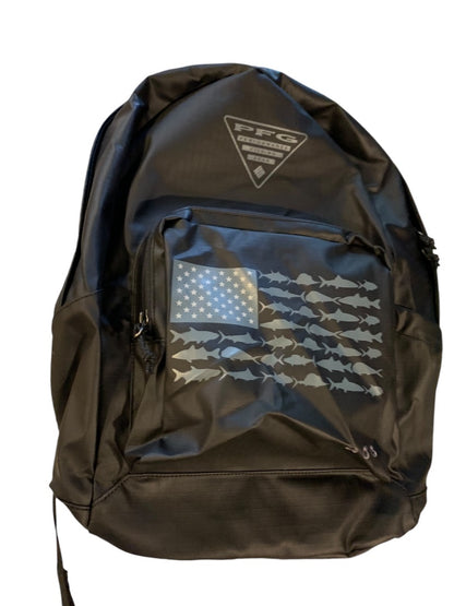 Columbia New PFG PHG ZigZag 22L Backpack Black American Flag