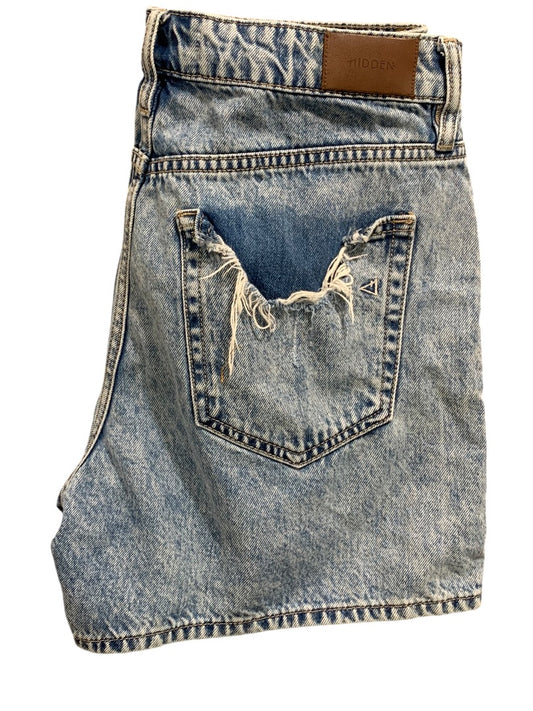 Medium Hidden Brand Womens Jean Shorts Distressed Denim 100% Cotton