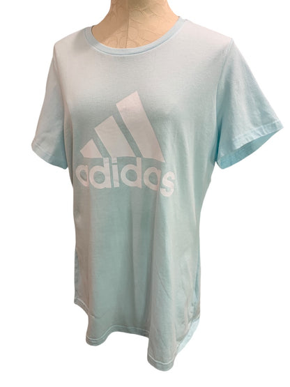 1X Adidas Womens New Logo Basic Tshirt Almost Blue HL2025