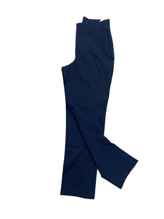 XS Susan Graver Womens Stretch Pants Pull On Navy Blue Ponte Knit