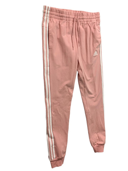 Small Adidas Womens New Jersey Knit Jogger Pants Wonder Mauve Pink HD4272