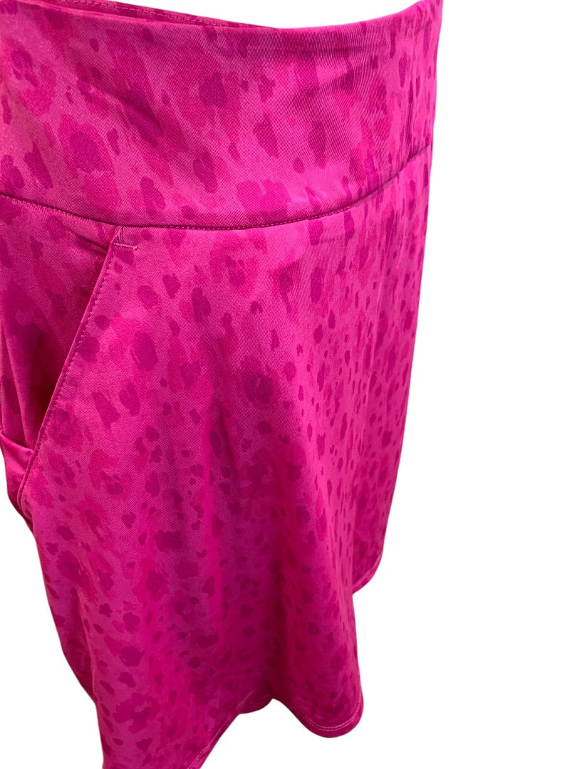 Large Adidas Womens New Print Golf Skirt Skort Fuchsia HY4096