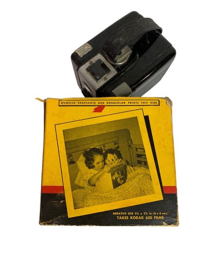 1950s Eastman Kodak Brownie Hawkeye Camera Flash Model Box Instructions