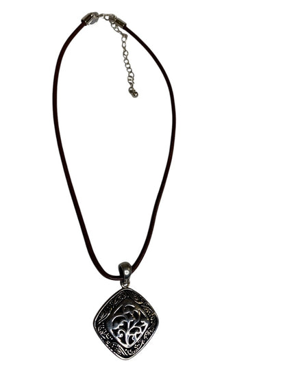 Lia Sophia 15-18 Inch Silvertone Medallion Necklace