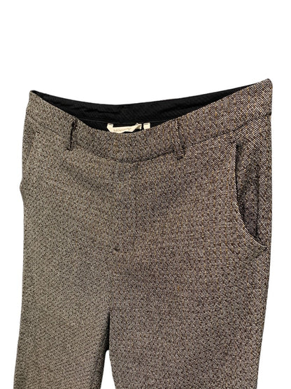 14P Soft Surroundings Womens Petite Brown Tweed Dress Pants