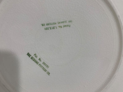 The Sebring Pottery Co Set of 2 Square Luncheon Plates 9.25 Inch