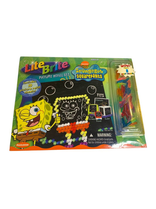 Lite Brite Sponge Bob Squarepants Sealed Pack 10 Refill Sheets