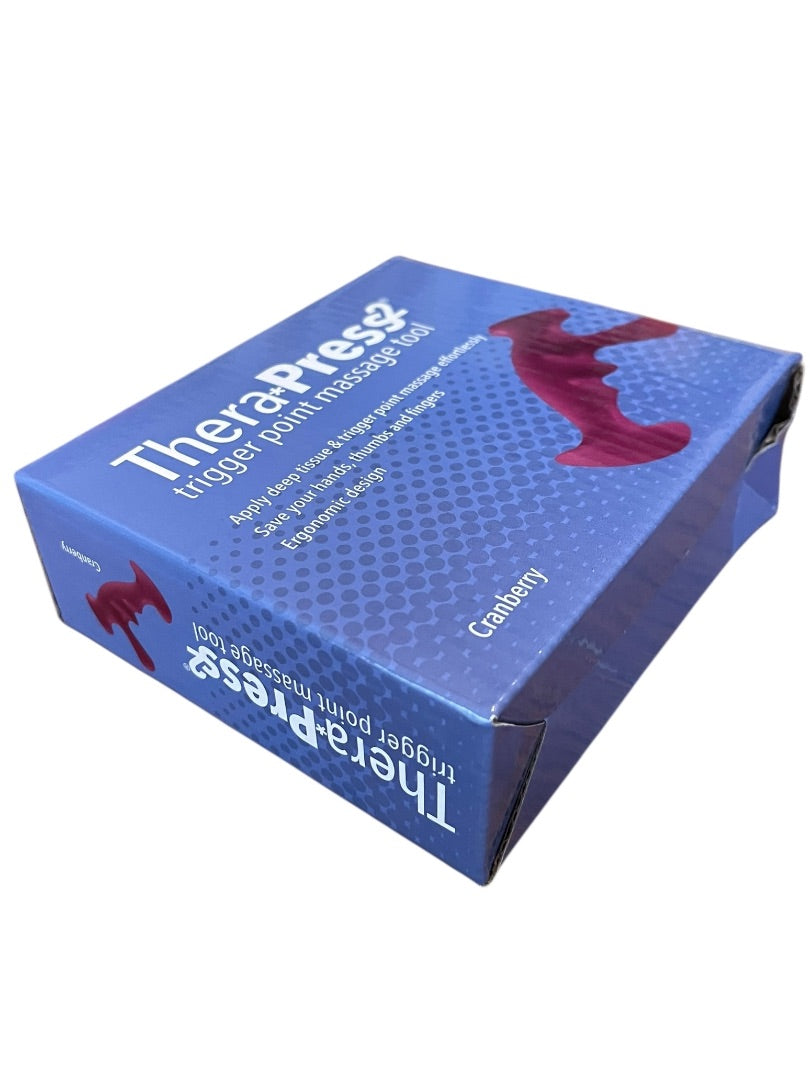 Thera Press 2 Trigger Point Massage Tool Cranberry NEW