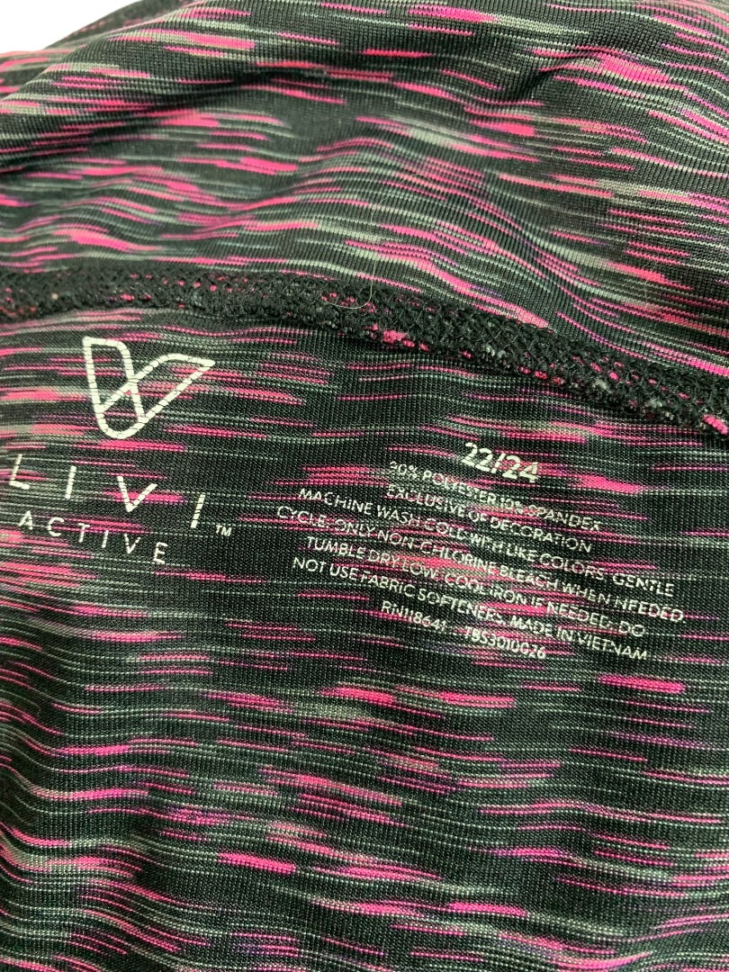 22/24 Livi Active Womens Space Dye Leggings Mesh Calf