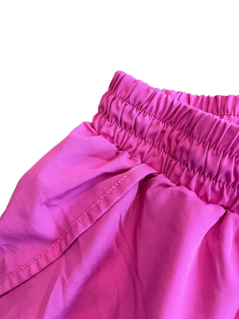 Size 6 Sunzel Lined Running Shorts Womens Lightweight Zip Pocket Pink