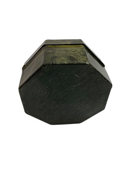 Papier Mache Trinket Box Lidded Lined 2.75 Inch Diameter Child Shepherd