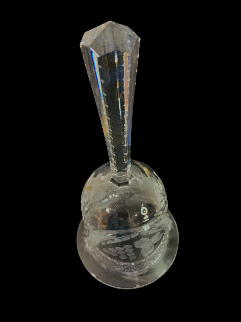 Vintage Cut Crystal Tulip Bell Grape Cluster 7.25 Inch