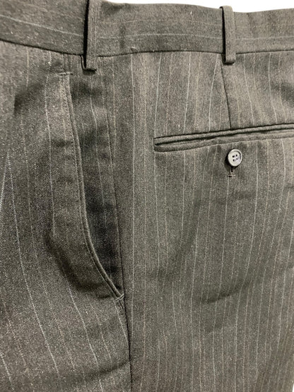 42R Vanetti Mens Black Pinstripe Suit Dress Pants 30 Inch Inseam
