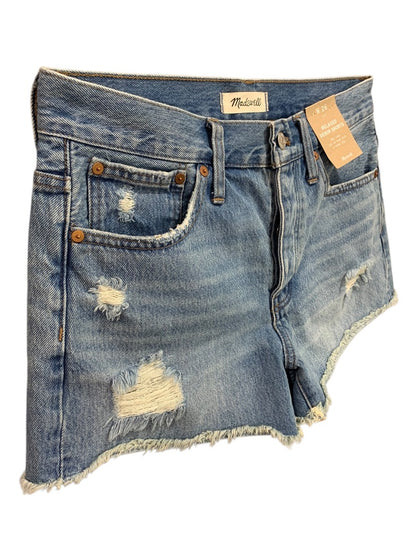 Size 26 Madewell New Womens Denim Jean Shorts Button Fly Relaxed Mid Rise