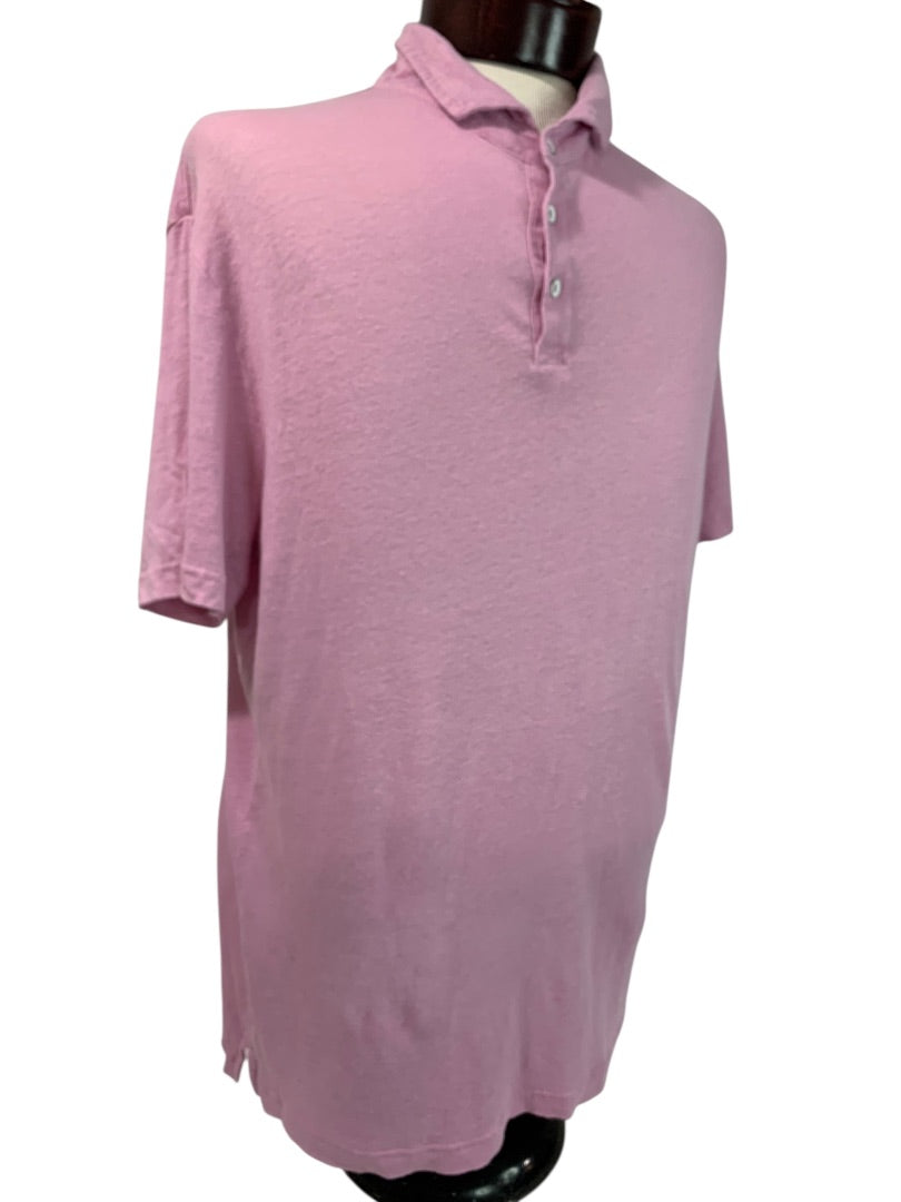 Medium Rodd & Gunn Mens Sports Fit Golf Polo Shirt Linen Blend Lavender
