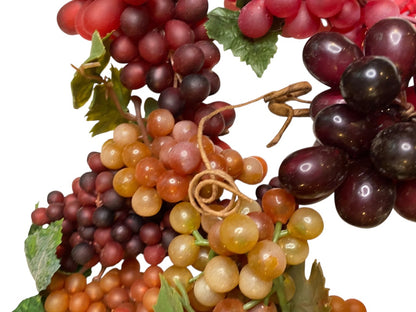 Vintage Fake Fruit 11 Bunches of Rubber Grapes Assorted Crafting