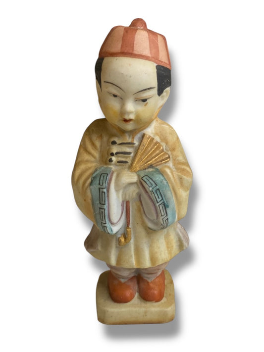 Vintage Japan Porcelain Figurine Man 4.25"